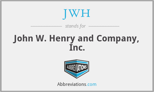 JWH - John W. Henry and Company, Inc.