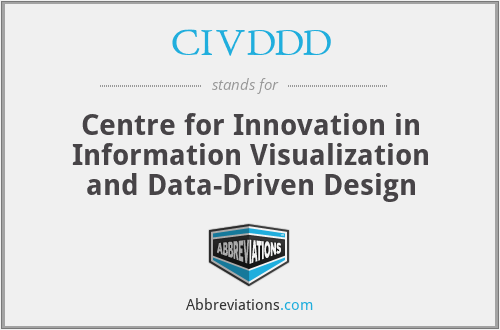 CIVDDD - Centre for Innovation in Information Visualization and Data-Driven Design