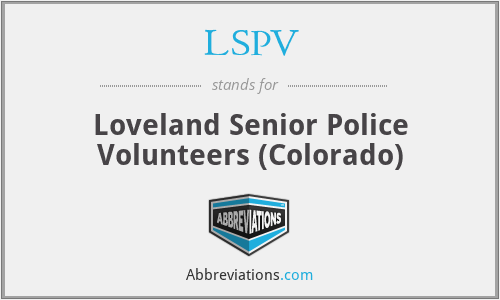 LSPV - Loveland Senior Police Volunteers (Colorado)