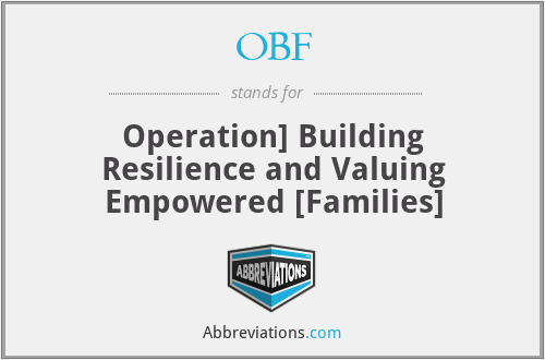OBF - Operation] Building Resilience and Valuing Empowered [Families]
