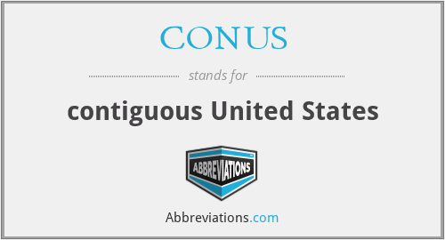 CONUS - contiguous United States