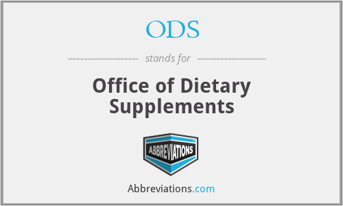 ODS - Office of Dietary Supplements