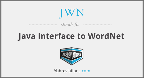 JWN - Java interface to WordNet