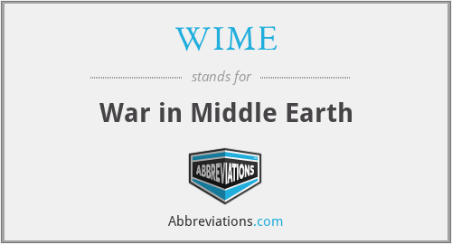 WIME - War in Middle Earth