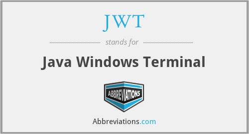 JWT - Java Windows Terminal