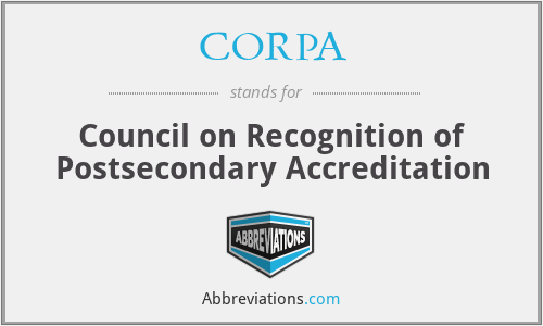 CORPA - Council on Recognition of Postsecondary Accreditation