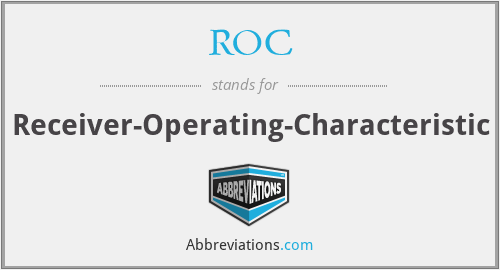 ROC - Receiver-Operating-Characteristic
