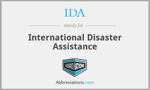 IDA - International Disaster Assistance