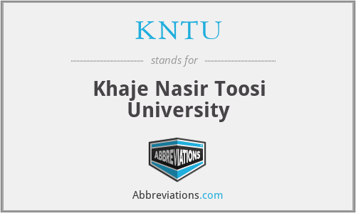 KNTU - Khaje Nasir Toosi University