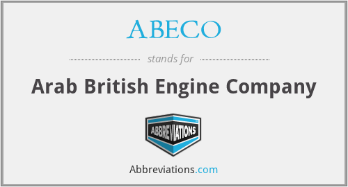 ABECO - Arab British Engine Company