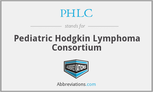 PHLC - Pediatric Hodgkin Lymphoma Consortium