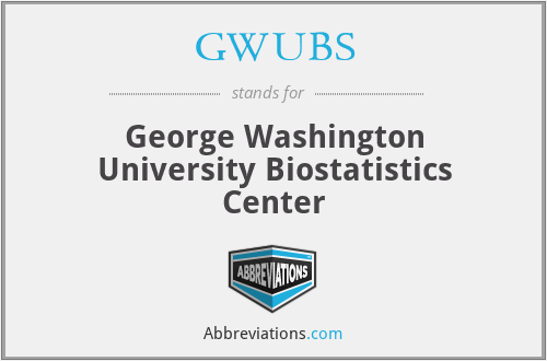 GWUBS - George Washington University Biostatistics Center