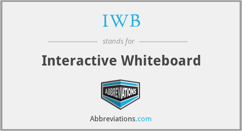 IWB - Interactive Whiteboard