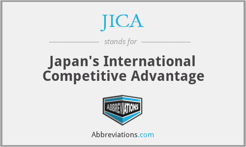 JICA - Japan's International Competitive Advantage