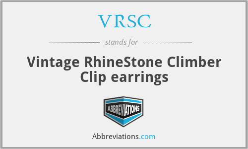 VRSC - Vintage RhineStone Climber Clip earrings