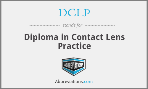 DCLP - Diploma in Contact Lens Practice