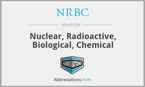 NRBC - Nuclear, Radioactive, Biological, Chemical