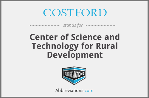 COSTFORD - Center of Science and Technology for Rural Development
