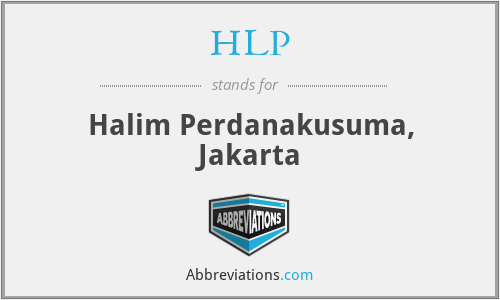 HLP - Halim Perdanakusuma, Jakarta