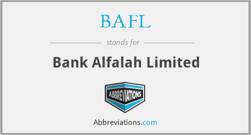 BAFL - Bank Alfalah Limited