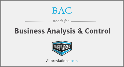 BAC - Business Analysis & Control