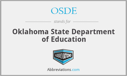 OSDE - Oklahoma State Department of Education