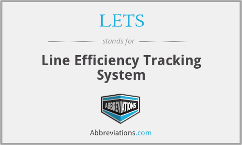 LETS - Line Efficiency Tracking System