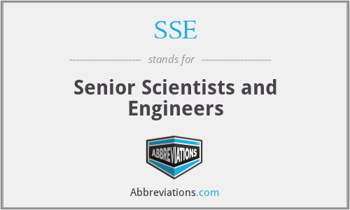 SSE - Senior Scientists and Engineers