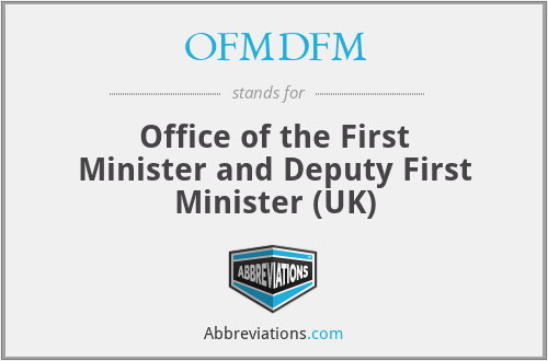 OFMDFM - Office of the First Minister and Deputy First Minister (UK)