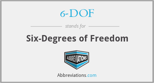 6-DOF - Six-Degrees of Freedom