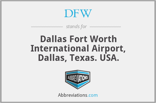 DFW - Dallas Fort Worth International Airport, Dallas, Texas. USA.