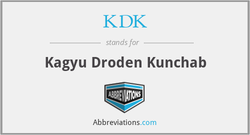 KDK - Kagyu Droden Kunchab