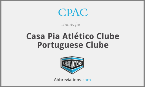 CPAC - Casa Pia Atlético Clube Portuguese Clube