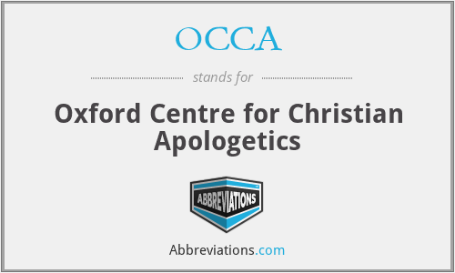 OCCA - Oxford Centre for Christian Apologetics