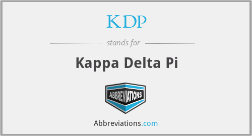 KDP - Kappa Delta Pi