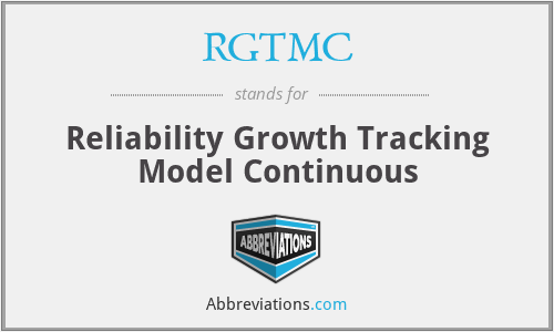 RGTMC - Reliability Growth Tracking Model Continuous