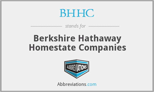 BHHC - Berkshire Hathaway Homestate Companies