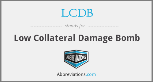 LCDB - Low Collateral Damage Bomb