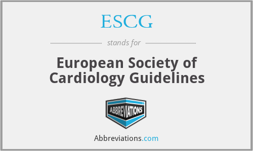 ESCG - European Society of Cardiology Guidelines