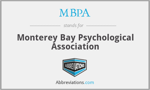 MBPA - Monterey Bay Psychological Association