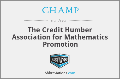 CHAMP - The Credit Humber Association for Mathematics Promotion