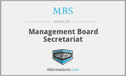 MBS - Management Board Secretariat