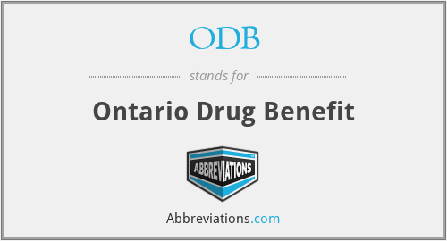 ODB - Ontario Drug Benefit