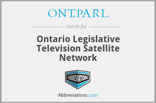 ONT.PARL - Ontario Legislative Television Satellite Network