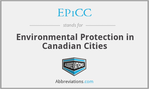 EPiCC - Environmental Protection in Canadian Cities