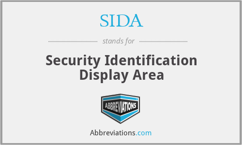 SIDA - Security Identification Display Area