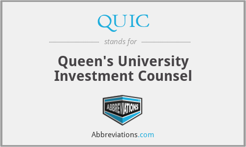 QUIC - Queen's University Investment Counsel