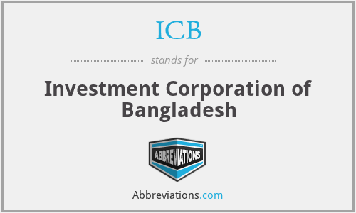 ICB - Investment Corporation of Bangladesh