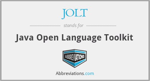 JOLT - Java Open Language Toolkit