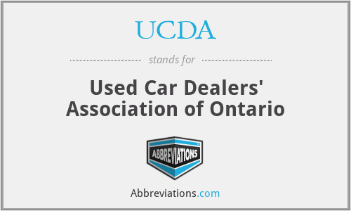 UCDA - Used Car Dealers' Association of Ontario